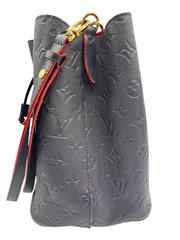 Louis Vuitton NeoNoe MM Embossed Monogram Empreinte Marine Rouge